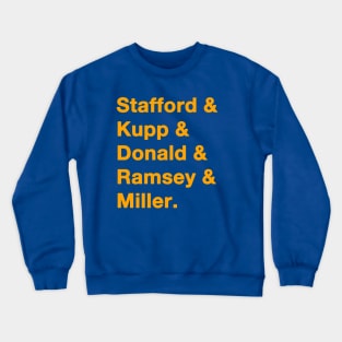 2021 LA Rams Gold Crewneck Sweatshirt